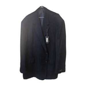 Coppley S-120 Blazer Mens 54R Navy Super 100% Wool Jacket Coat NWT PARTY WORK